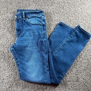 American Eagle Mid Rise air flex Medium Wash Skinny Jeans 34x36 womens denim‎